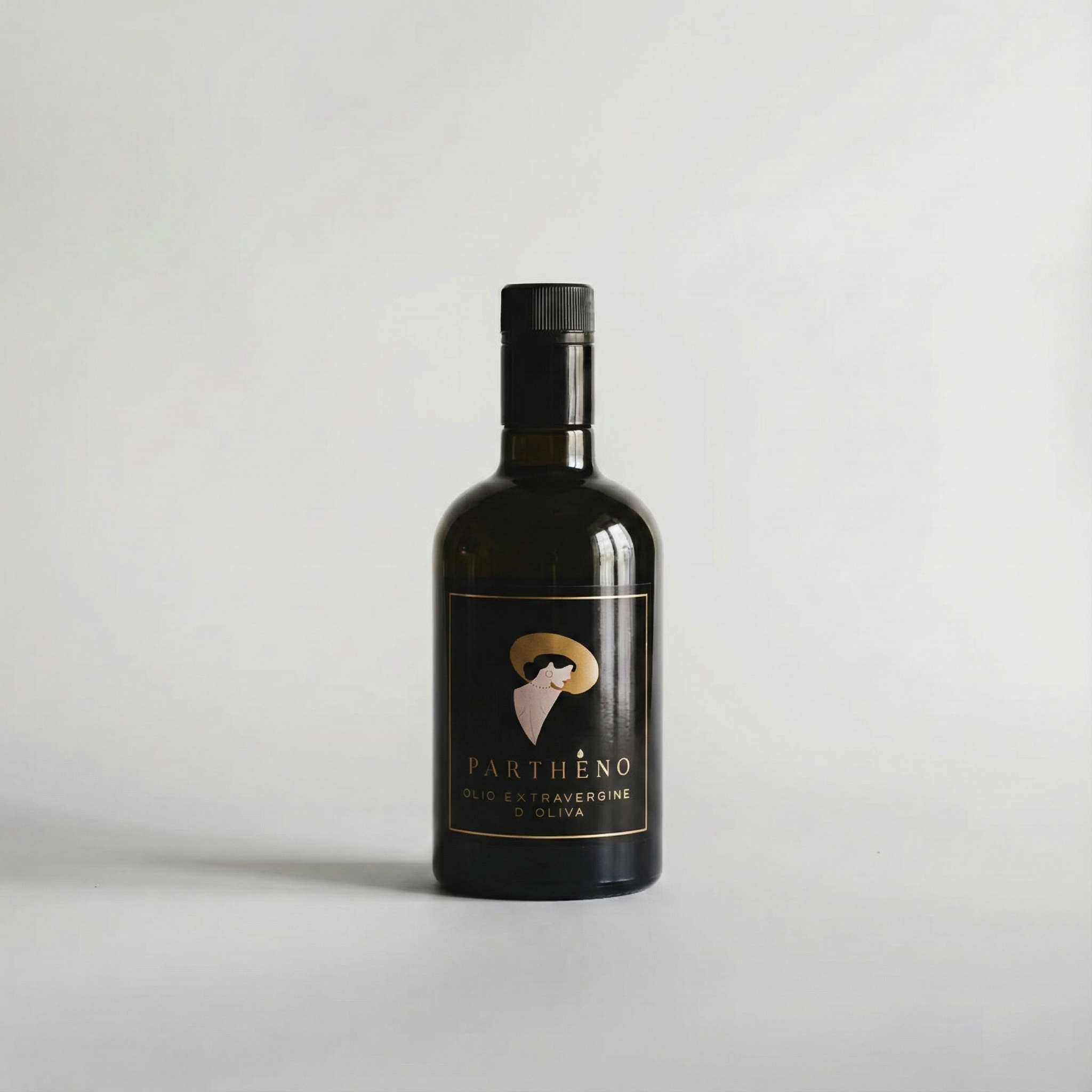 Confezione Natalizia + portabottiglie in ceramica - Parthèno - Olio Extravergine d'Oliva del Sannio - Bottiglia 500ml