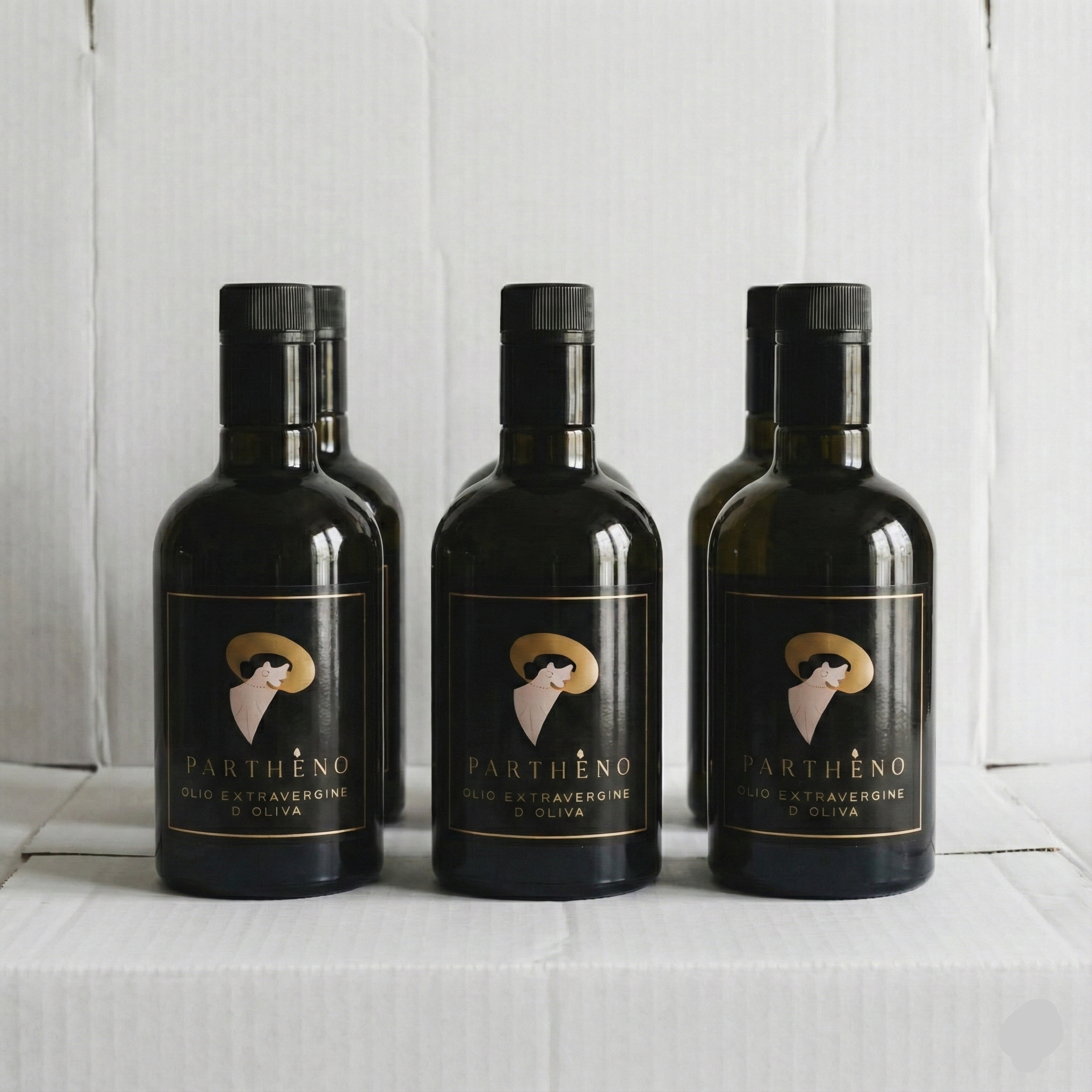 Parthèno - Olio Extravergine d'Oliva del Sannio - Confezione da 6 Bottiglie 500ml